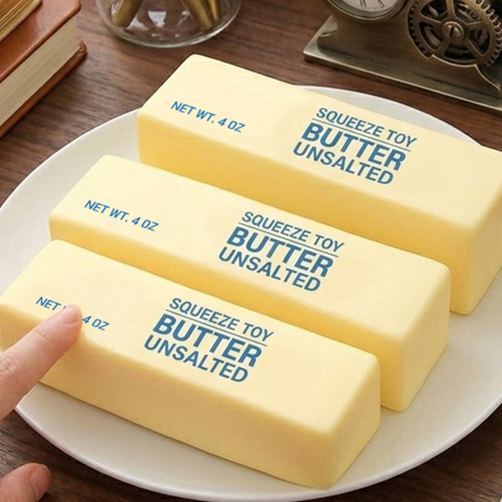 Butter Stress Ball – Soft & Slow-Rebound Squishy Toy - r. h. ballard shop & gallery