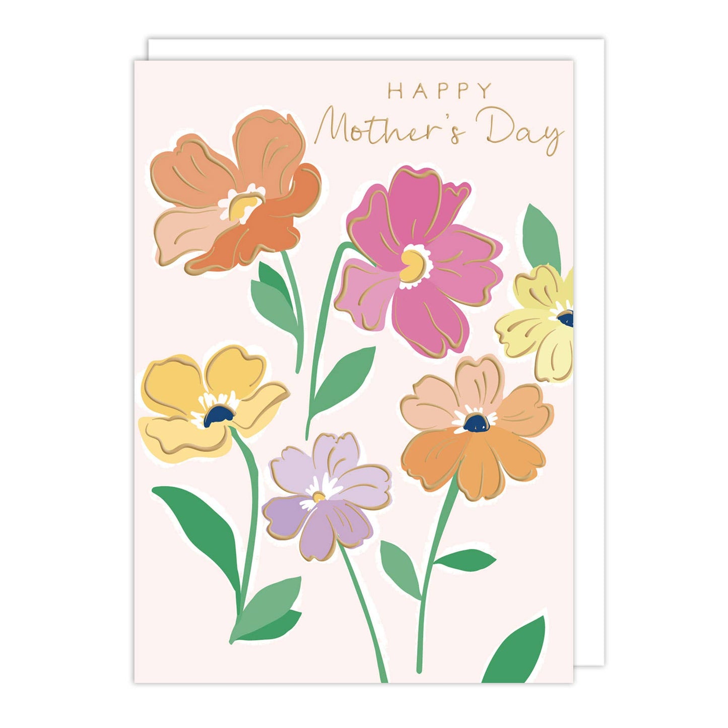 Pastel Flowers R Mother's Day Card - r. h. ballard shop & gallery