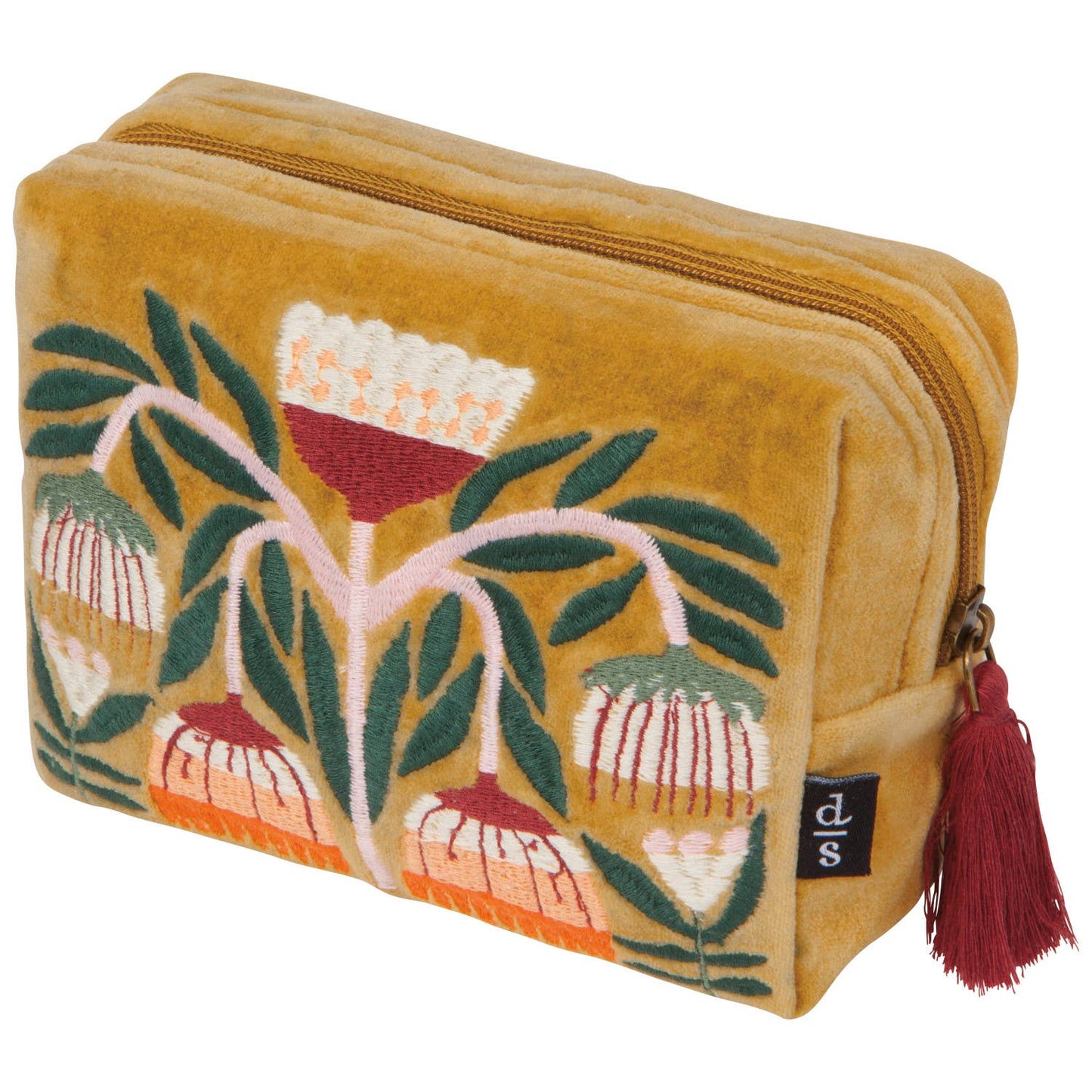 Venus Floral Embroidered Pouch