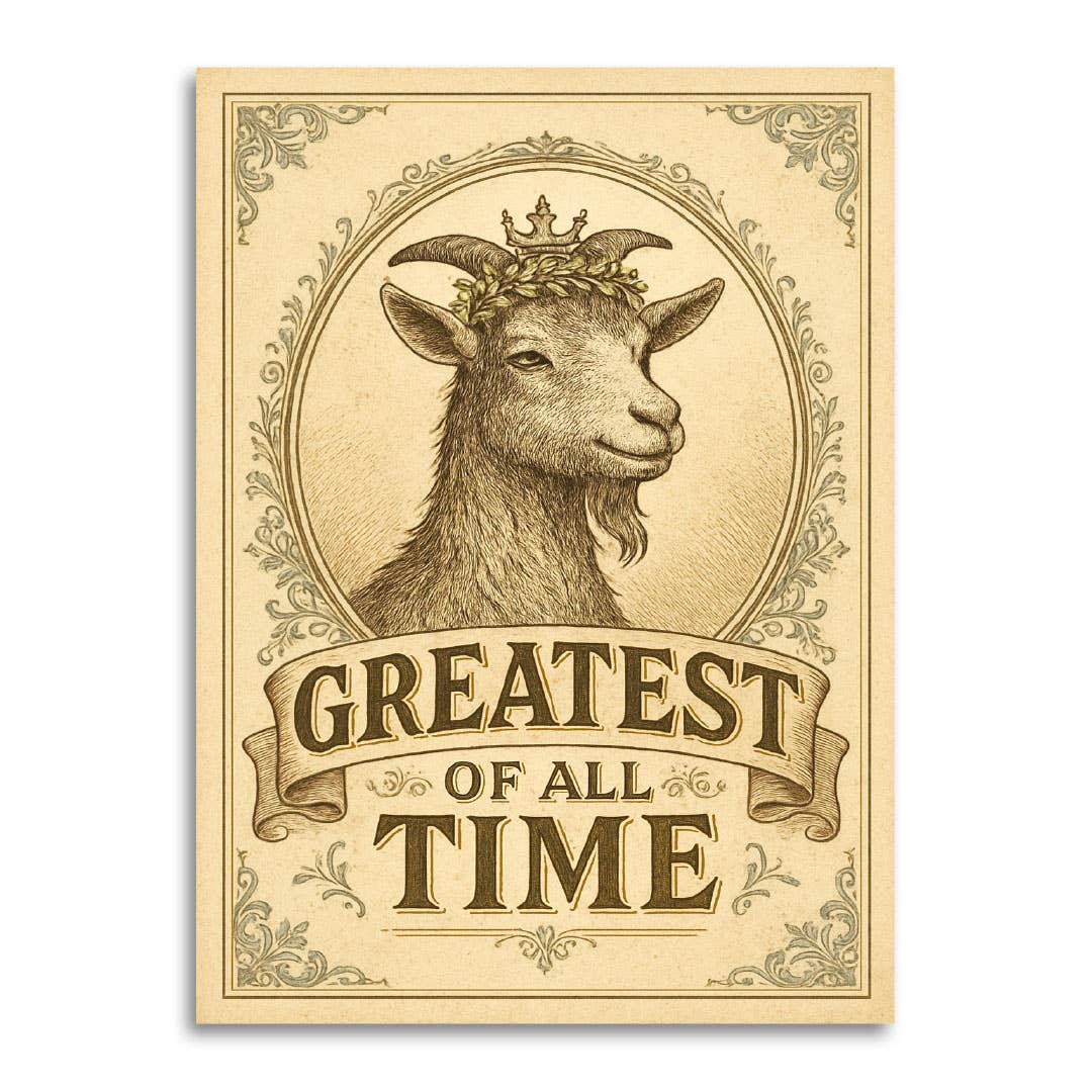 Greatest of All Time Goat – Funny Appreciation Card
