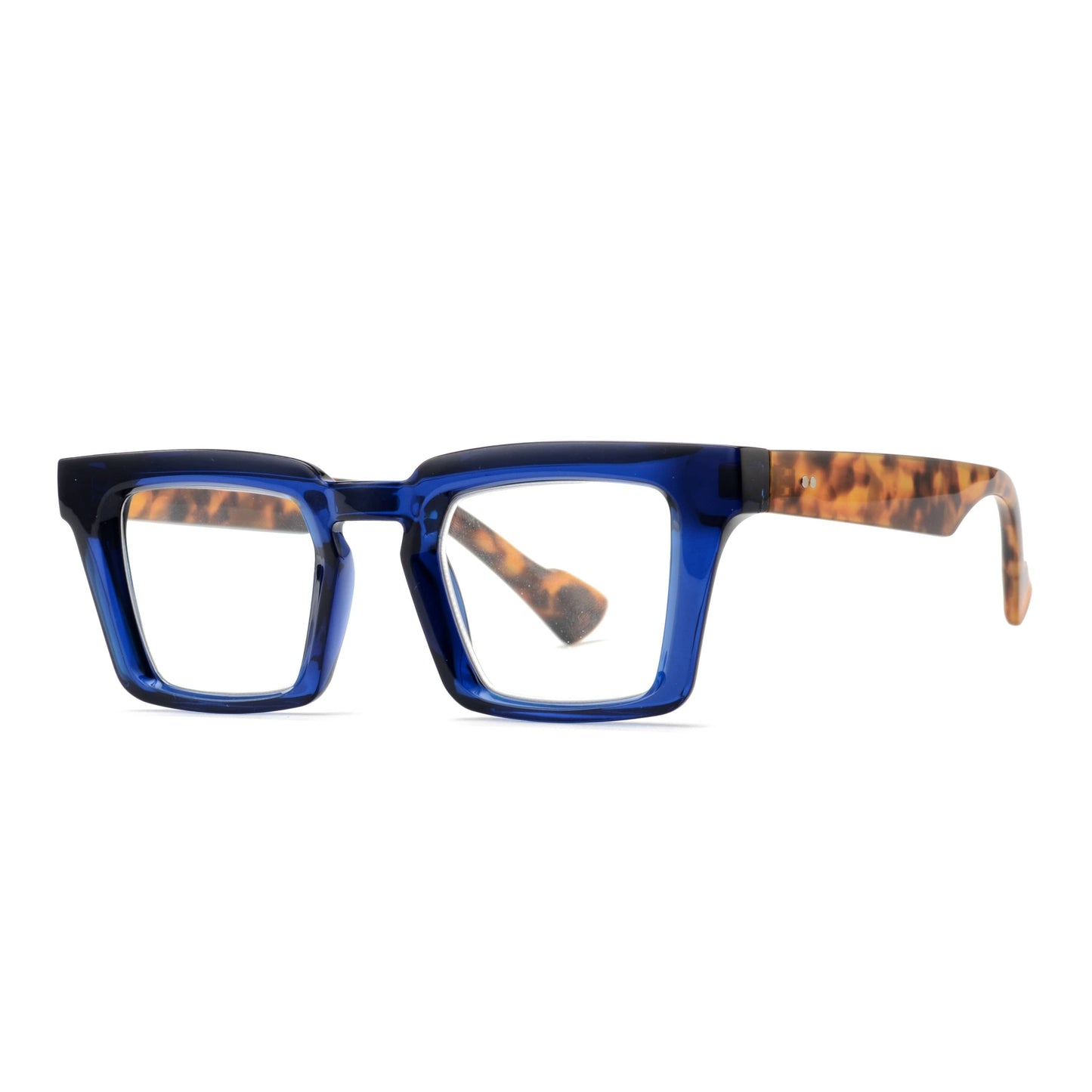 BLAKE | Navy Blue | Tortoise |  Blue Light: 2.00