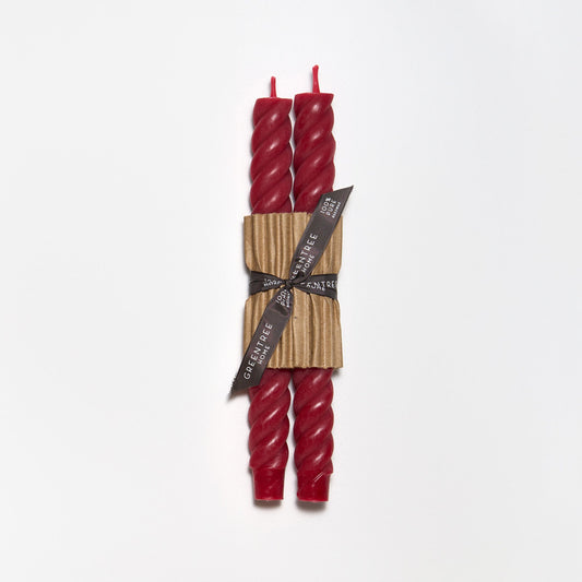 Bittersweet Beeswax Rope Taper 10", Set of 2