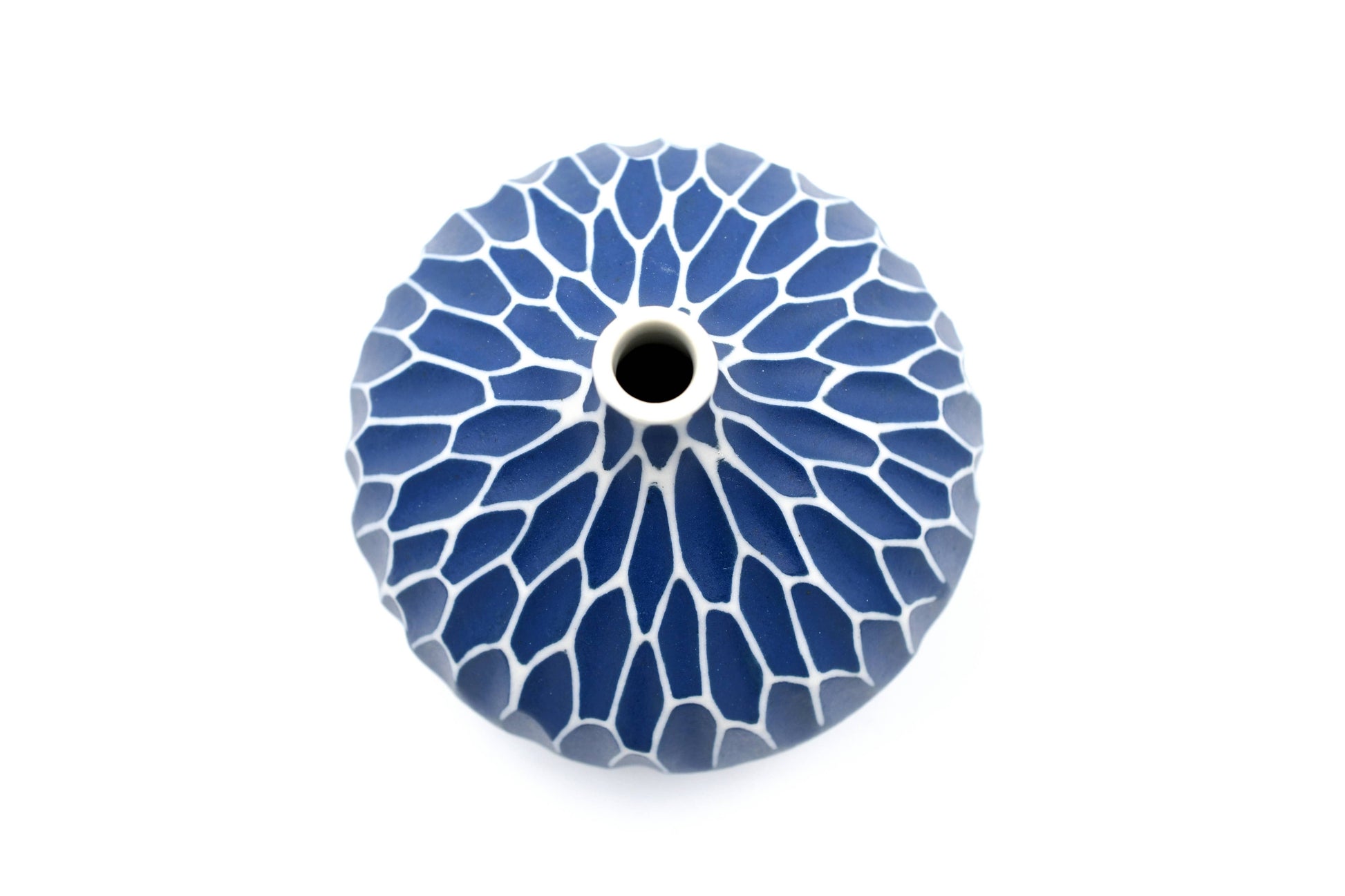 CONGO Branches Blue and White-Handcrafted Porcelain Bud Vase - r. h. ballard shop & gallery