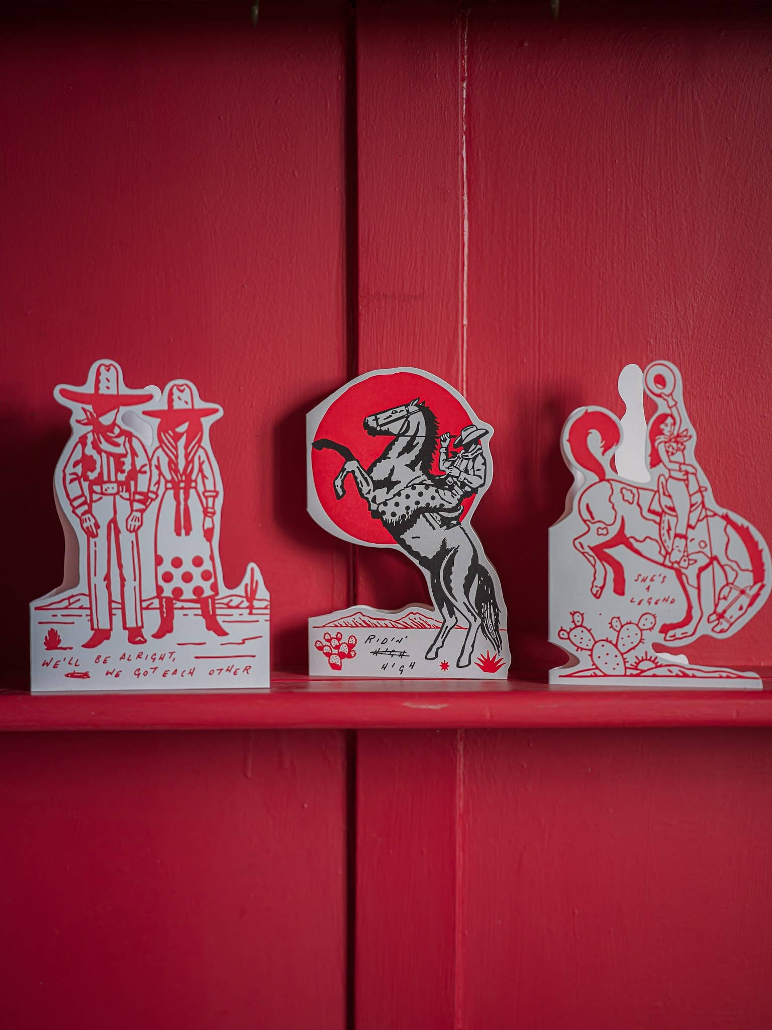 Ridin' High Cowboy | Cut-Out - Greeting Card - r. h. ballard shop & gallery