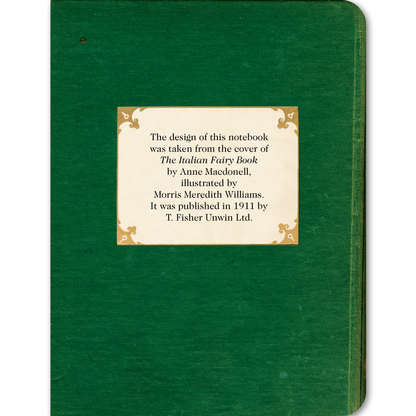 Fairy with Green Dragon - Vintage Book Cover Notebook - r. h. ballard shop & gallery