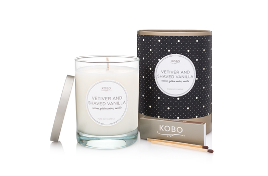 Vetiver and Shaved Vanilla Candle - 11oz.
