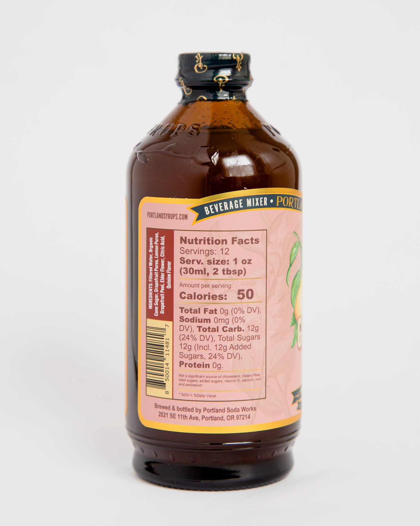 Grapefruit Tonic 12oz - cocktail / mocktail beverage mixer - r. h. ballard shop & gallery