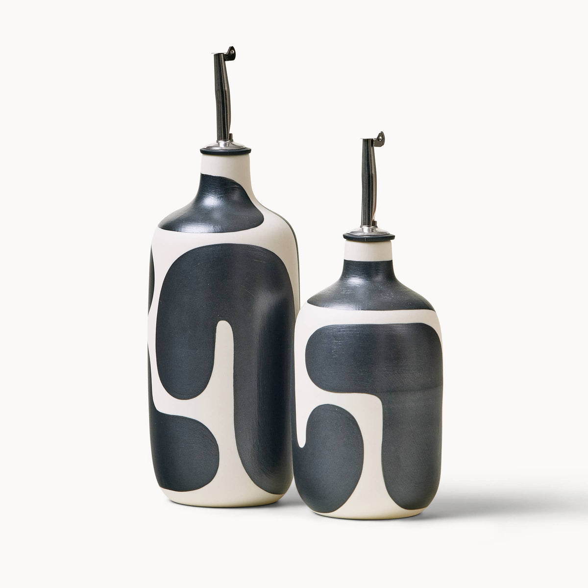 Oil / Vinegar Cruets - Black: Tall - r. h. ballard shop & gallery