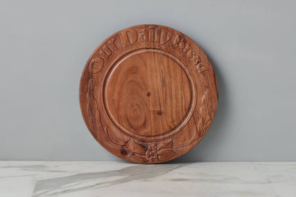 Vintage English Bread Board: Our Daily Bread, Medium, Natural