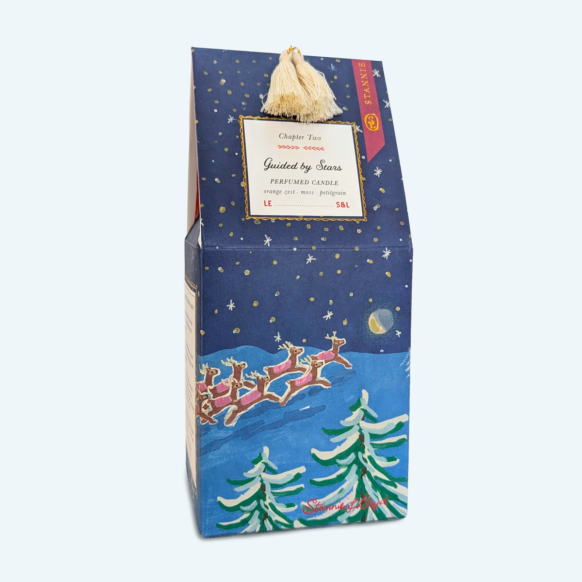 Holiday Storybook Candle - Guided by Stars - r. h. ballard shop & gallery