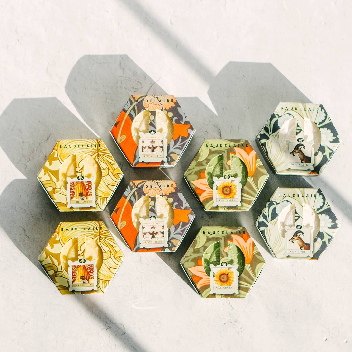 Royal Jelly Honey Soap Hex Box 3.5oz
