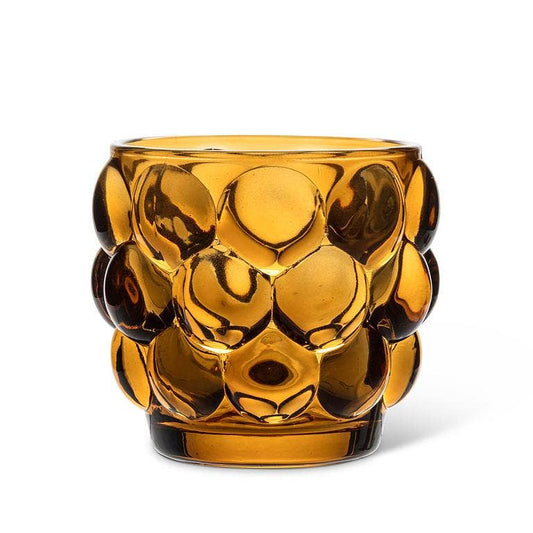 Small Bubble Votive-3"D: Amber