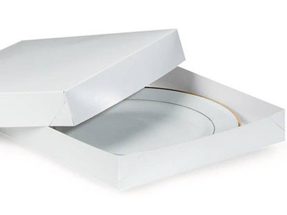 Recycled White Gift Boxes: White / 100 Pack / 4x4x4"