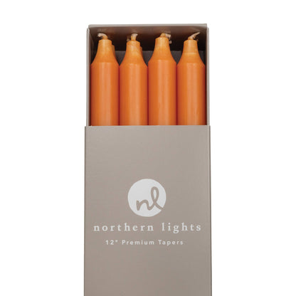12" Taper Candles - 12pc Box: Sage Green