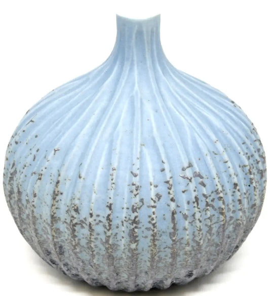 Congo Artistic Blue Textural Porcelain Bud Vase