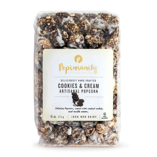 Cookies and Cream Gourmet Popcorn, 6 oz