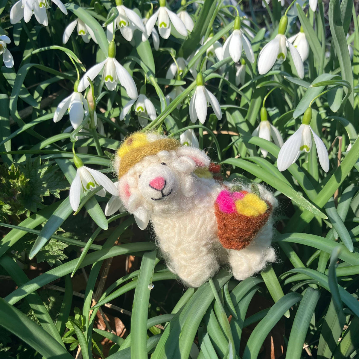 Handmade Felt Sofia the Spring Sheep Easter Decoration - r. h. ballard shop & gallery