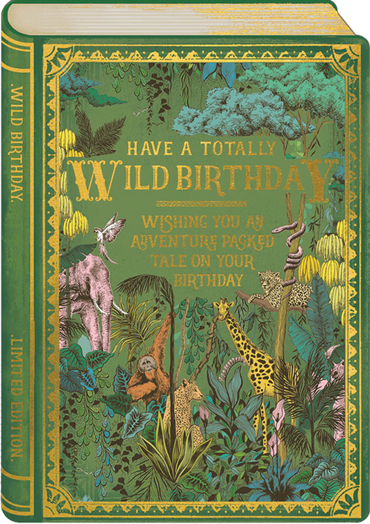 STORYBOOK WILD BIRTHDAY  GREETING CARD THE ART FILE - r. h. ballard shop & gallery