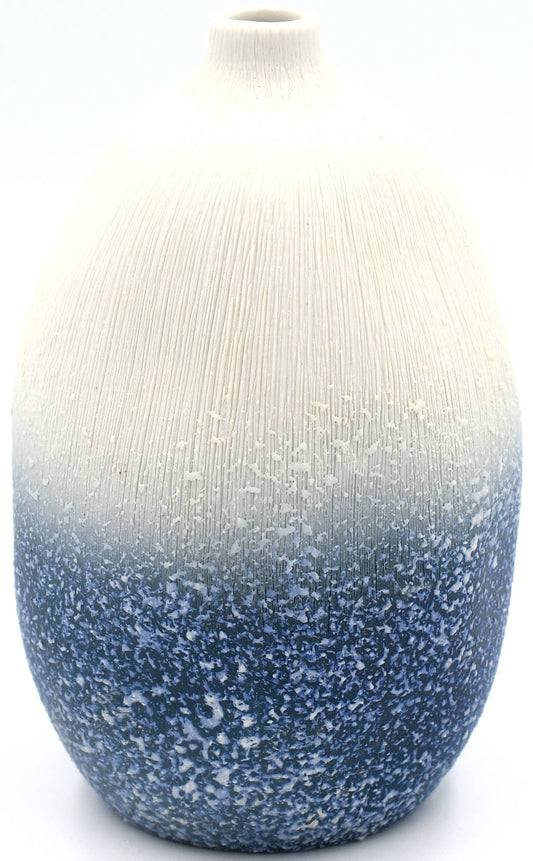 GUGU Blue Textured L Bud Vase