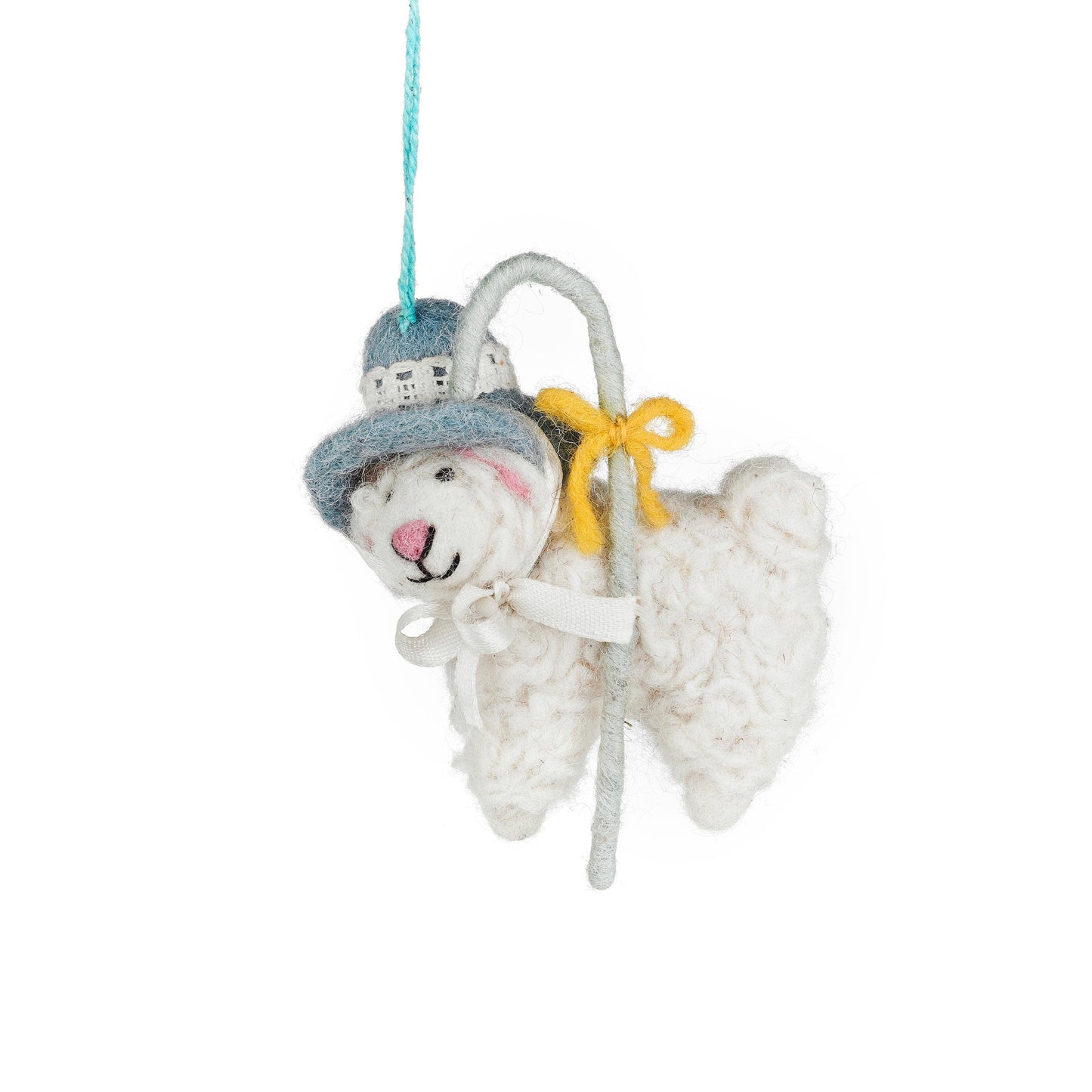 Handmade Felt Little Bo Sheep Easter Hanging Decoration