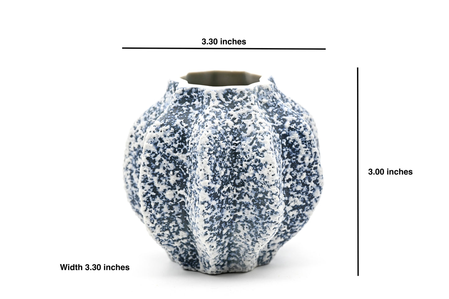 MAFA Blue Texture Mini Handcrafted Porcelain Vase