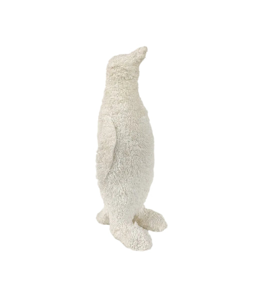 Med Knitted Boucle White Penguin, 18in