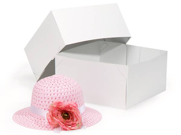 Recycled White Gift Boxes: White / 100 Pack / 4x4x4"