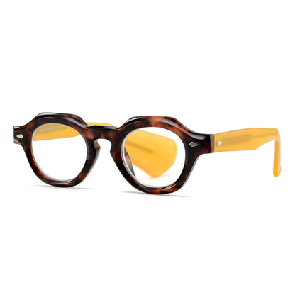 TOBY | Tortoise | Yellow Temples | Blue Light: 2.00