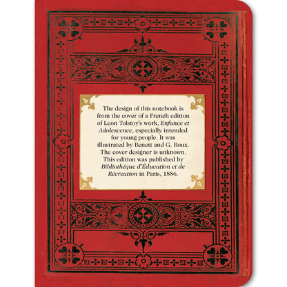 Red and Gold Art Deco - Vintage Book Cover Notebook - r. h. ballard shop & gallery