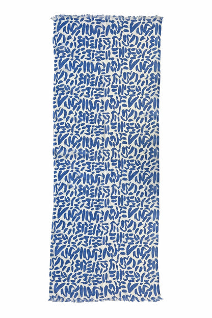 Blue Sonnet Periwinkle Linen Scarf - r. h. ballard shop & gallery