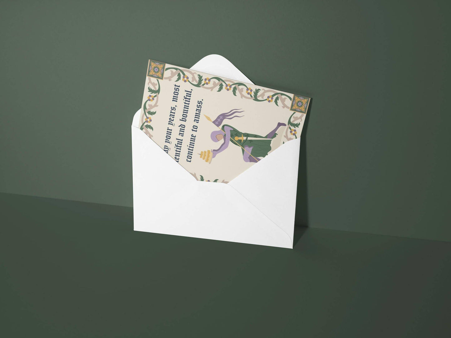 Knight Birthday - Funny Medieval Birthday Card - Lord - r. h. ballard shop & gallery