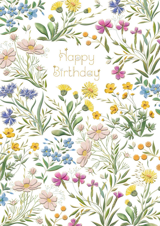 BIRTHDAY FLOWERS GREETING CARD TURNOWSKY - r. h. ballard shop & gallery