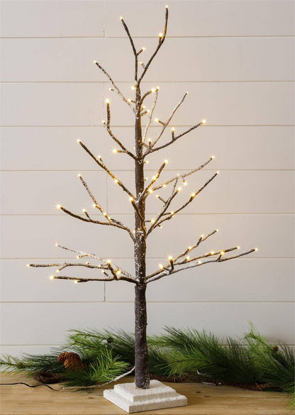 Lighted Flocked Tree