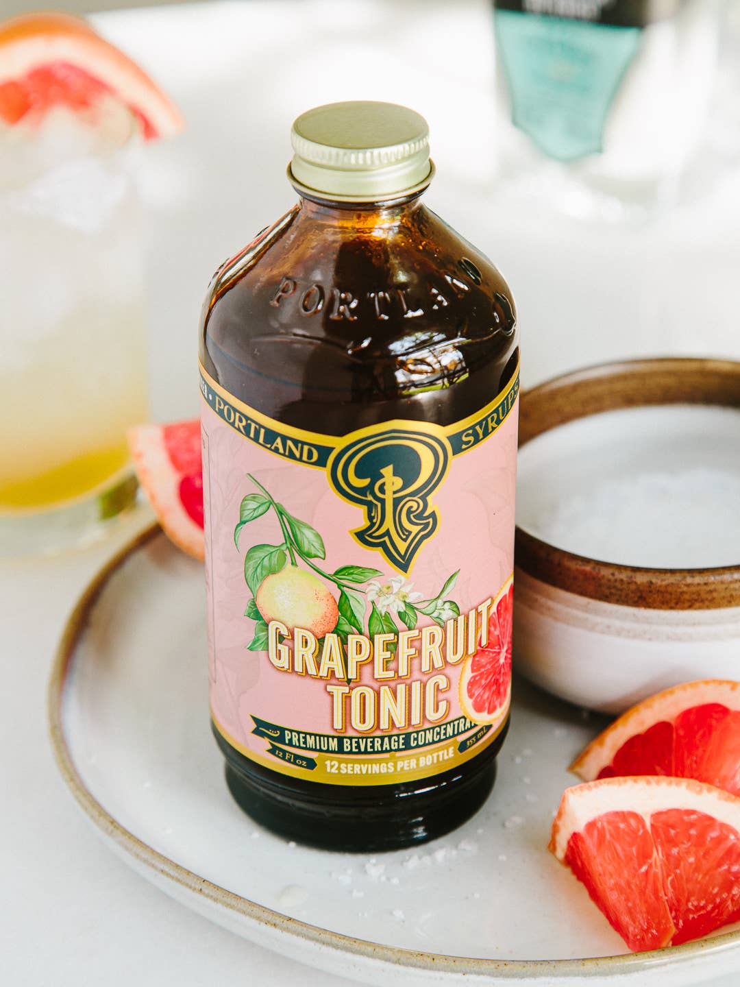 Grapefruit Tonic 12oz - cocktail / mocktail beverage mixer - r. h. ballard shop & gallery
