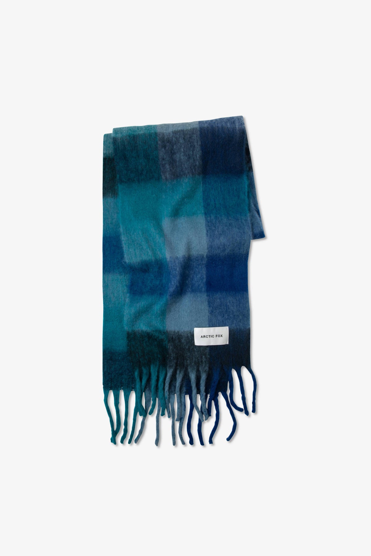 The Reykjavik Scarf - 100% Recycled - Blue Check - r. h. ballard shop & gallery