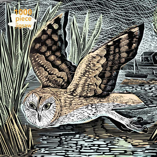 Adult Sustainable Jigsaw Puzzle Angela Harding: Marsh Owl by: Jigsaw; 1 pages / English - r. h. ballard shop & gallery
