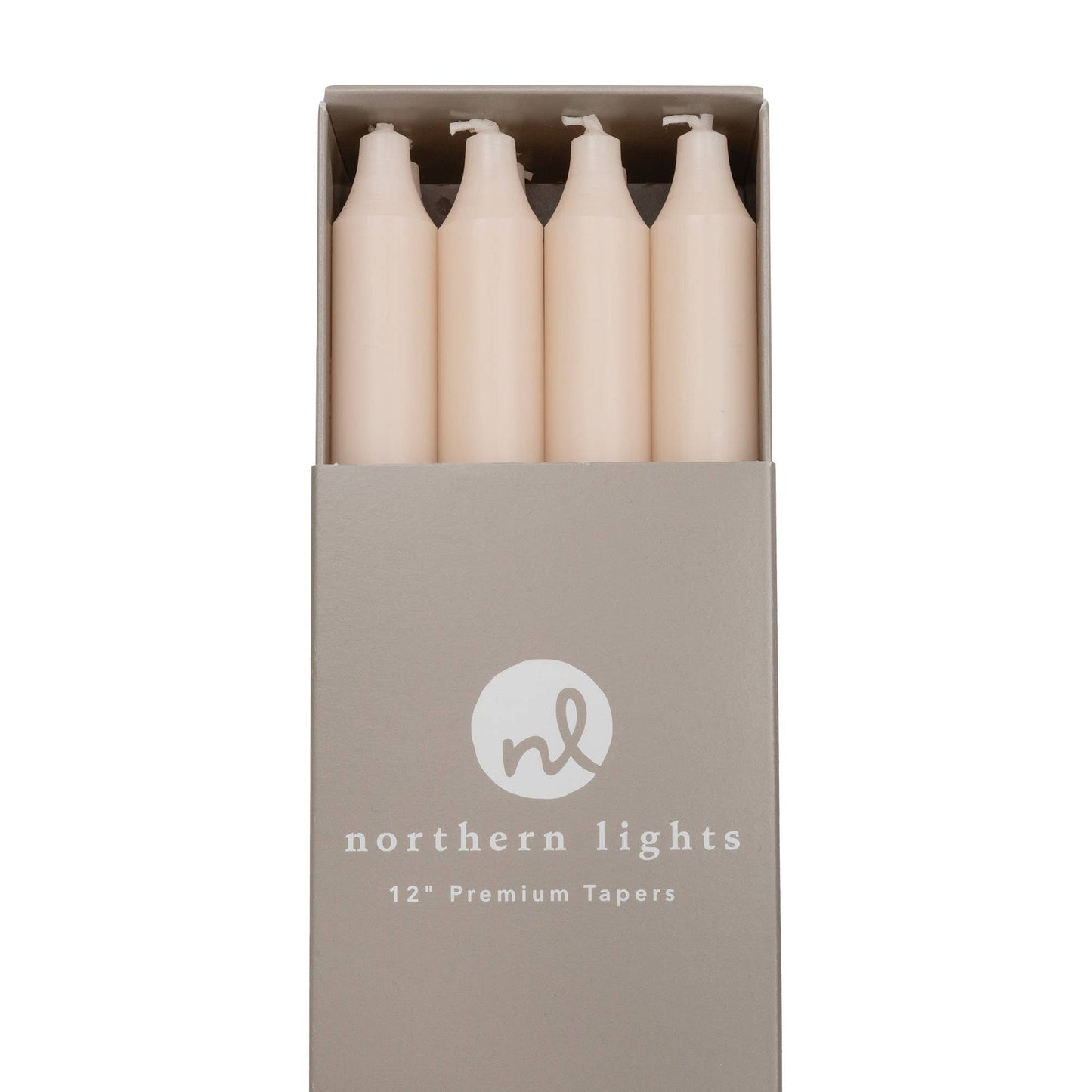 12" Taper Candles - 12pc Box: Sage Green