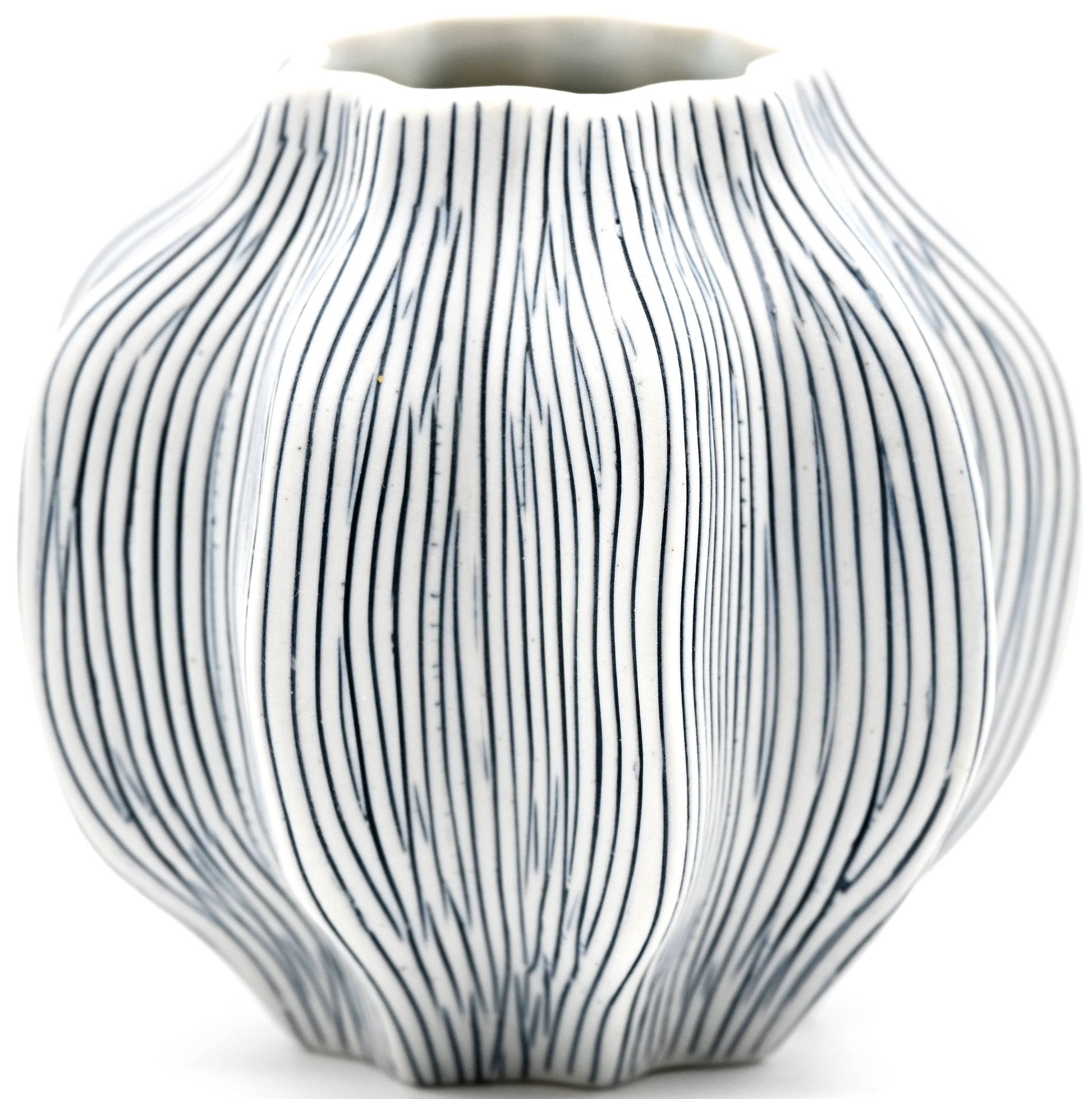 MAFA Blue Stripe Handcrafted Porcelain Vase - r. h. ballard shop & gallery