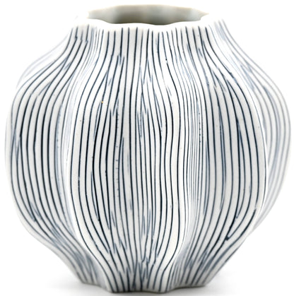 MAFA Blue Stripe Handcrafted Porcelain Vase - r. h. ballard shop & gallery
