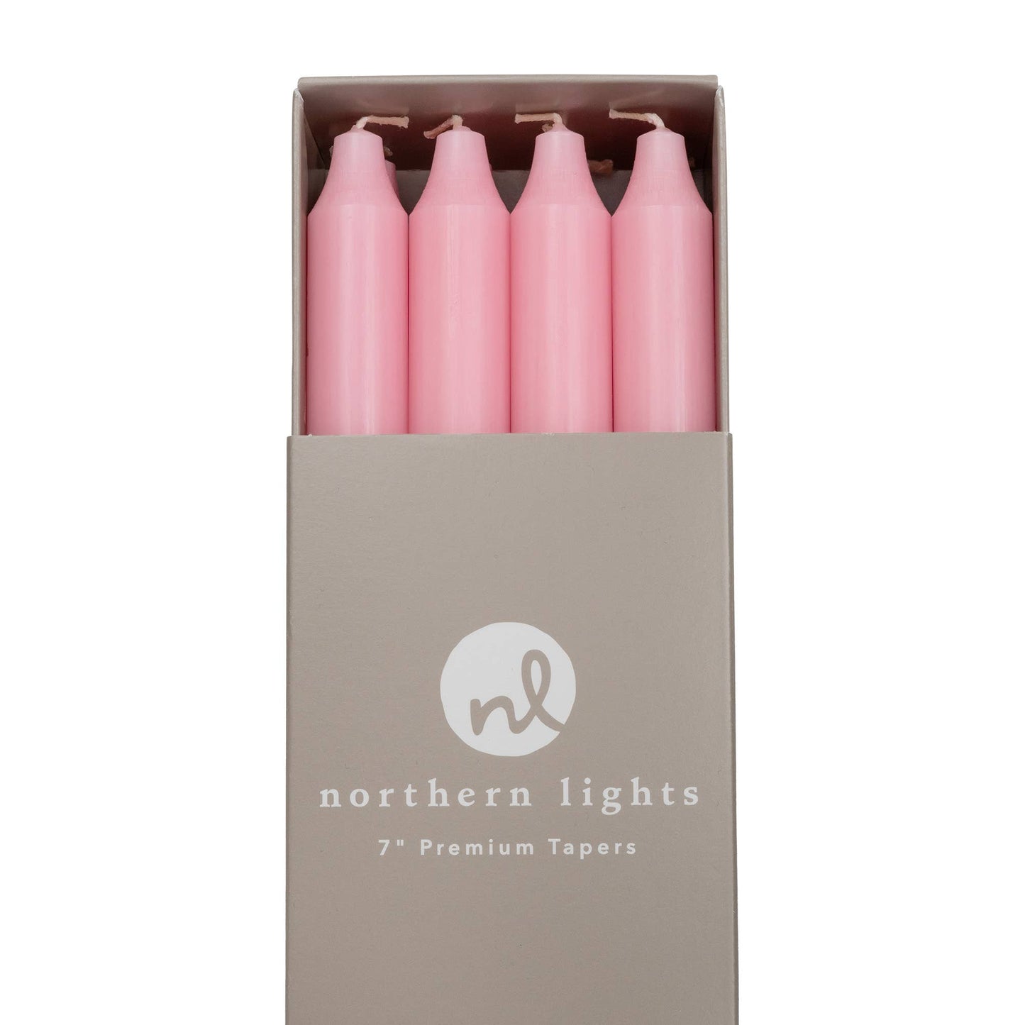 7" Taper Candles - 12pc Box: Pure White