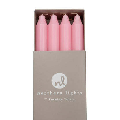 7" Taper Candles - 12pc Box: Pure White