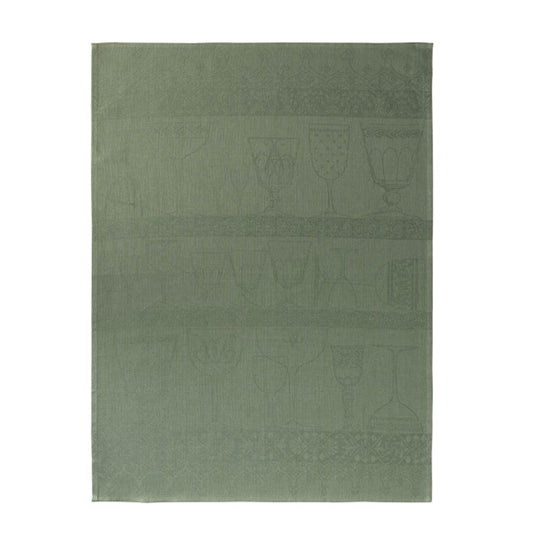 Cristal Green Linen Towel