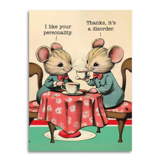 I Like Your Personality - Funny Mental Health Greeting Card - r. h. ballard shop & gallery