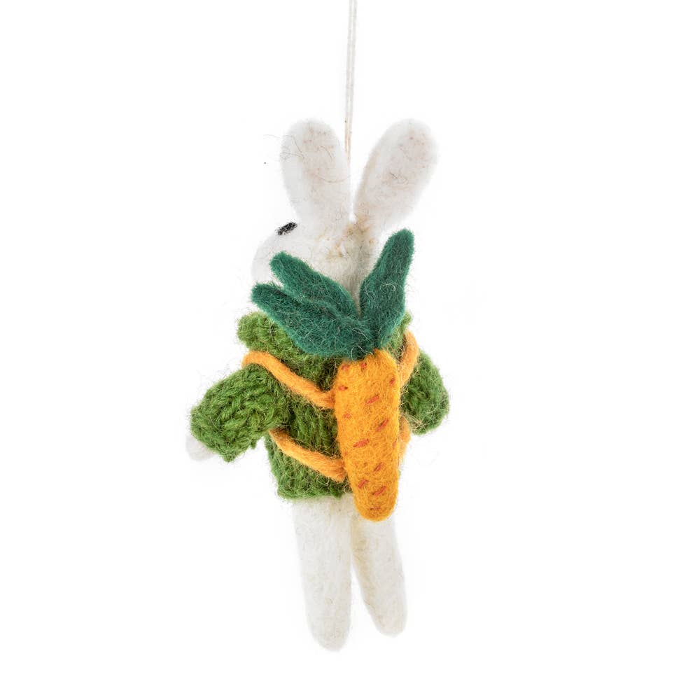 Handmade Felt Ronnie the Rabbit Easter Decoration - r. h. ballard shop & gallery