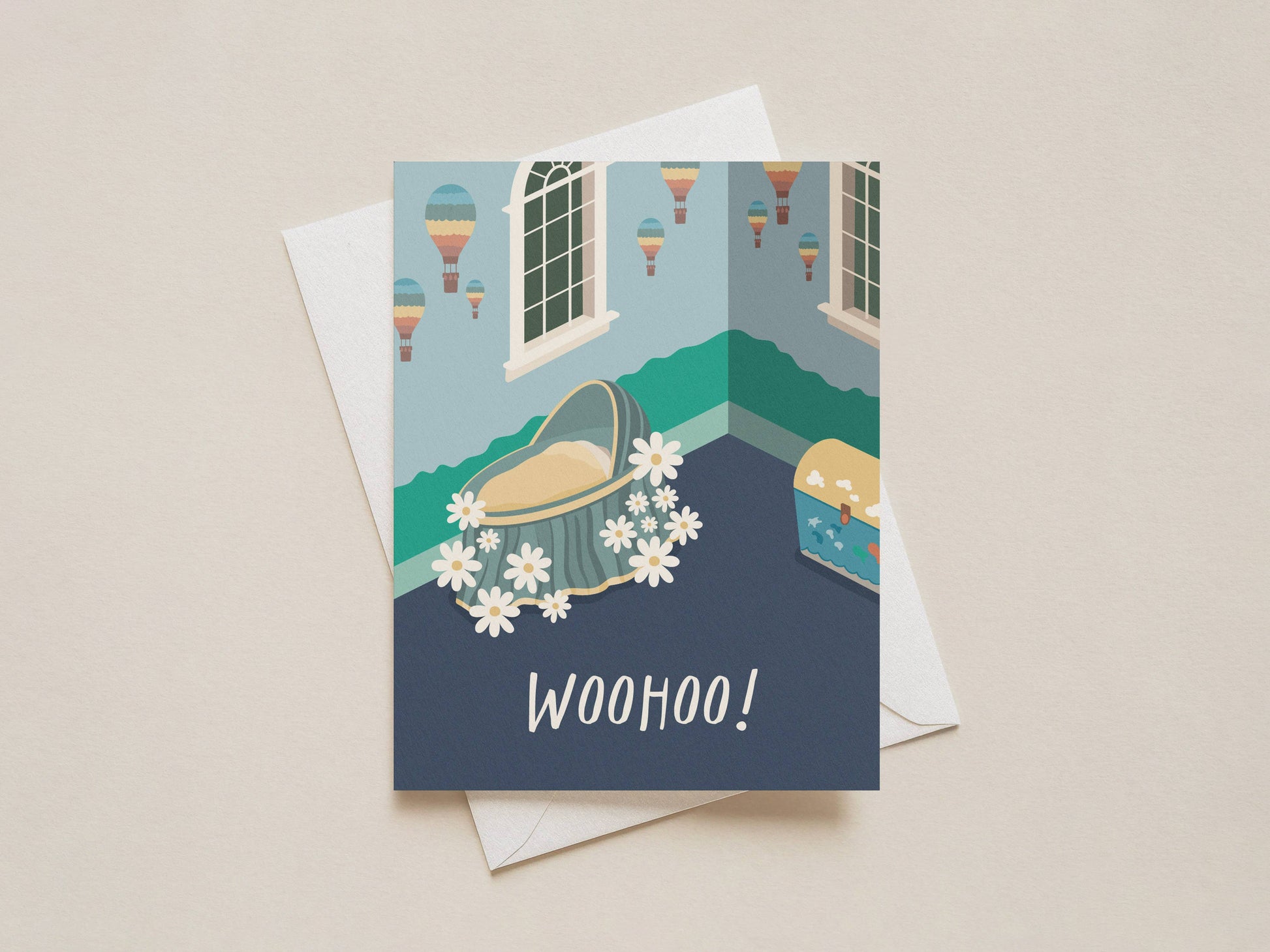 WooHoo! - New Baby Card - Baby Shower Card - The Sims - r. h. ballard shop & gallery