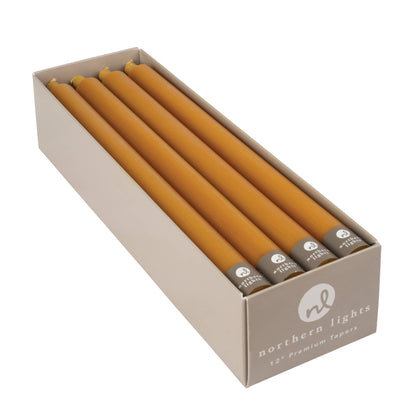 12" Taper Candles - 12pc Box: Sage Green