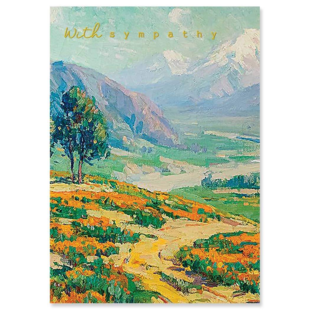 DESERT BLOOM SYMPATHY GREETING CARD 4.5 x 6.25" - r. h. ballard shop & gallery