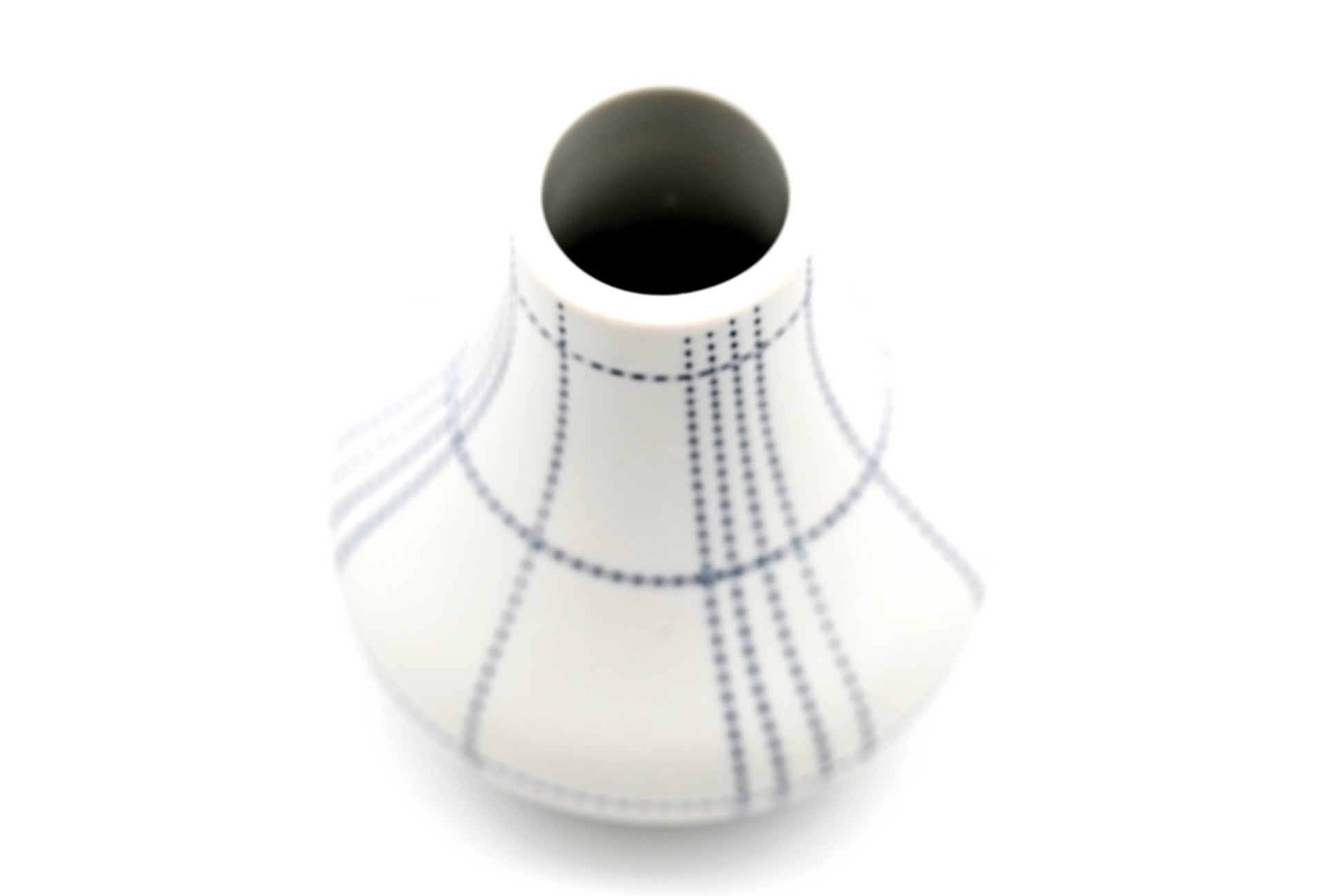 EVA Blue Dot Handcrafted Porcelain Bud Vase - r. h. ballard shop & gallery