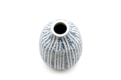 431W16BLUE ADAM MINI L - Handcrafted Porcelain Bud Vase - r. h. ballard shop & gallery