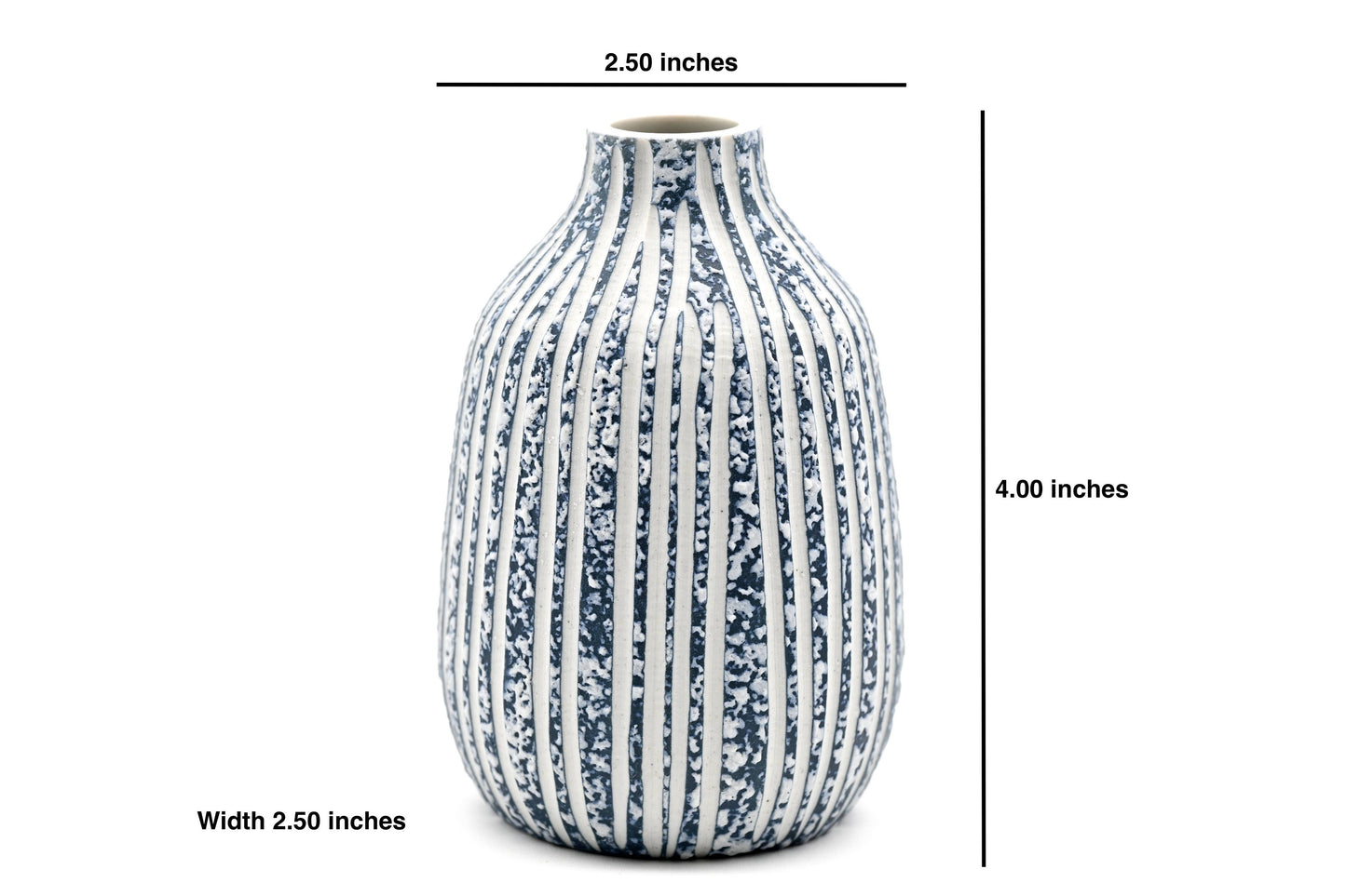 431W16BLUE ADAM MINI L - Handcrafted Porcelain Bud Vase - r. h. ballard shop & gallery
